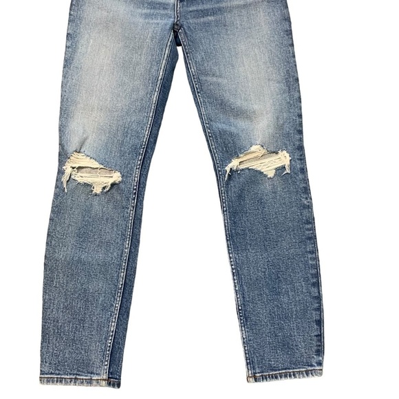 RE/DONE Originals Revolve 90s High Rise Ankle Crop 60s Fade Button Fly Size 26 - Picture 7 of 13